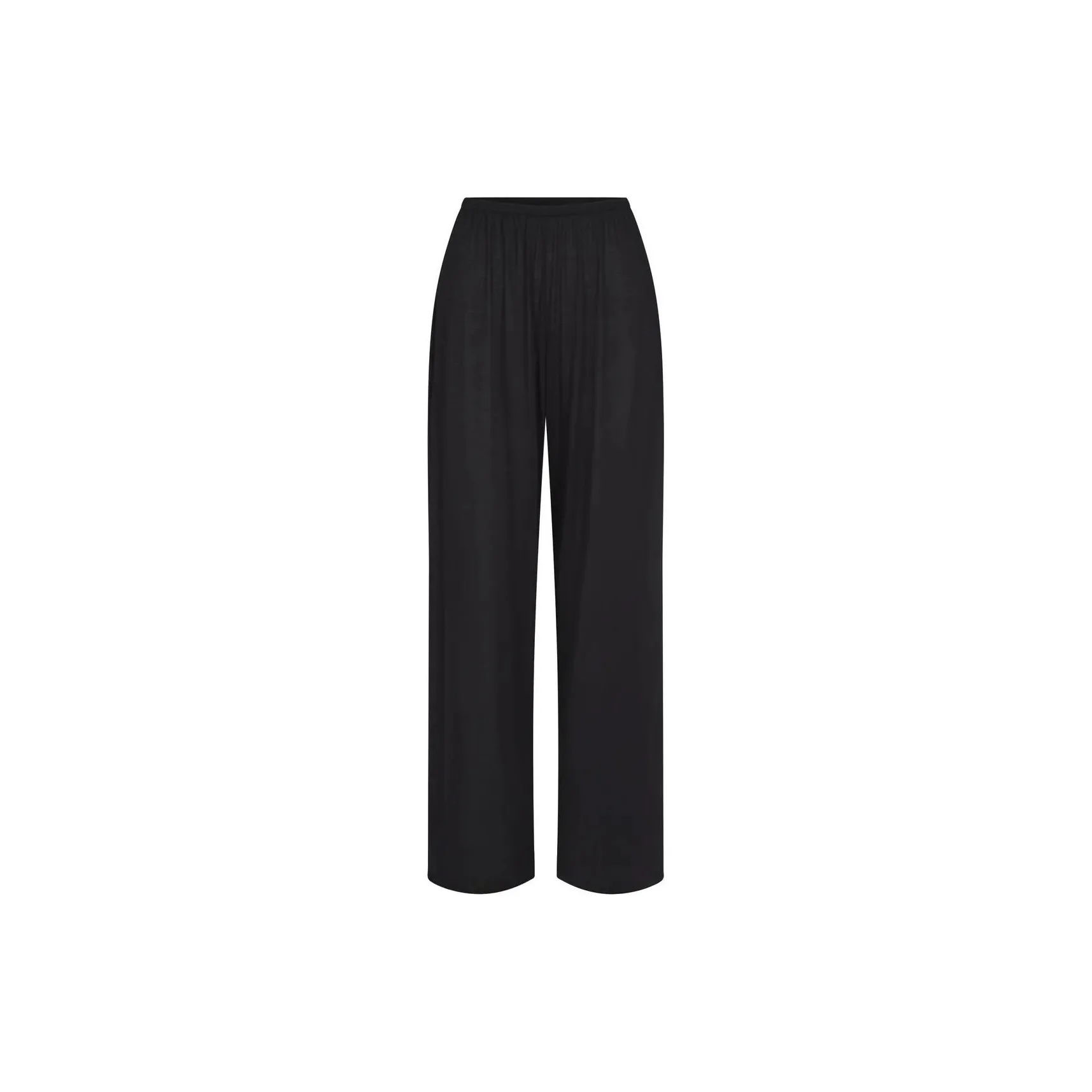 SKIMS Kim's Sleep Draped Straight Leg Pants Pajama Pants Women's Onyx Onyx SKIMS Kim's Sleep Драпированные Прямые Брюки Брюки-пижама Женские Onyx Onyx