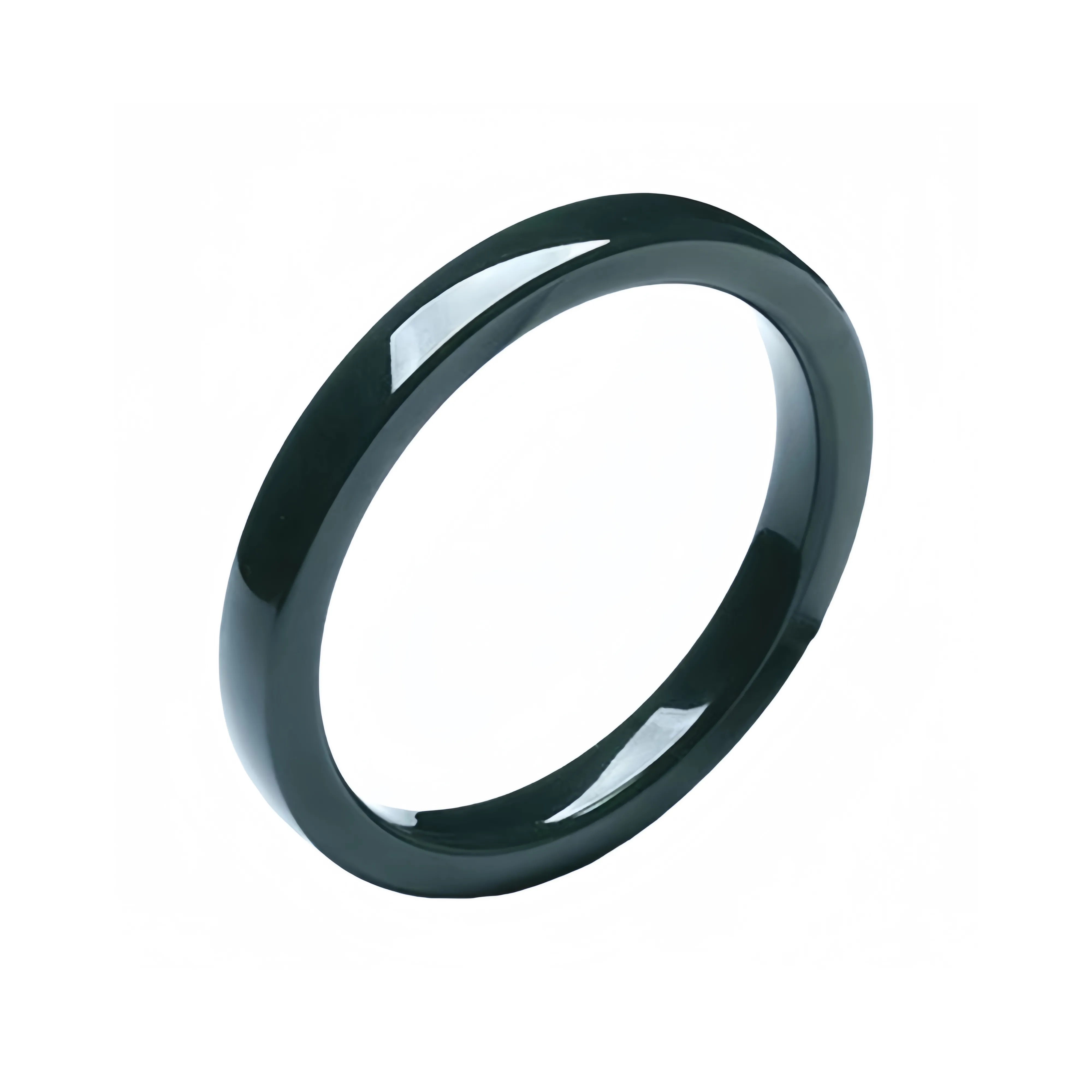 MY WORLD BEGINS AND ENDS WITH YOU Bangles Green Jade Unisex
