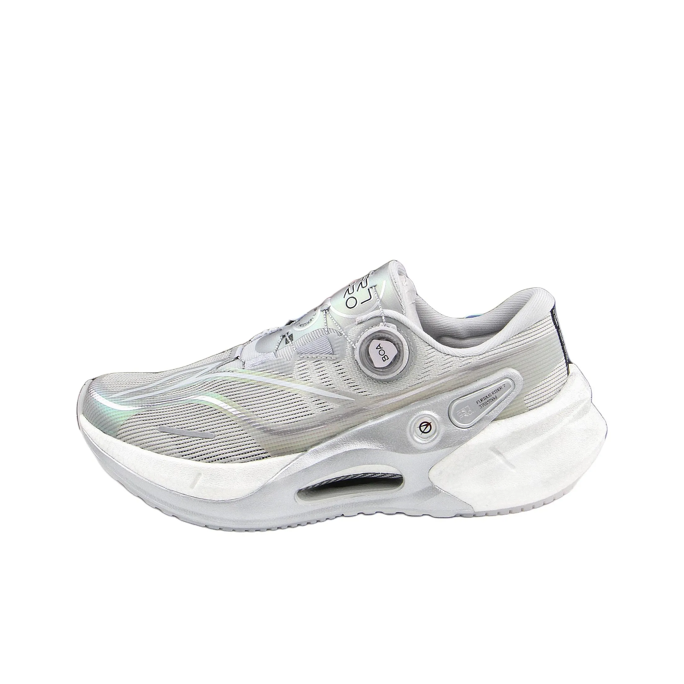LiNing Furious Rider 7.0 PRO V2 Cushioning Lightweight Rebound Low Top Carbon Plate Casual Running Shoes Men
s Gray