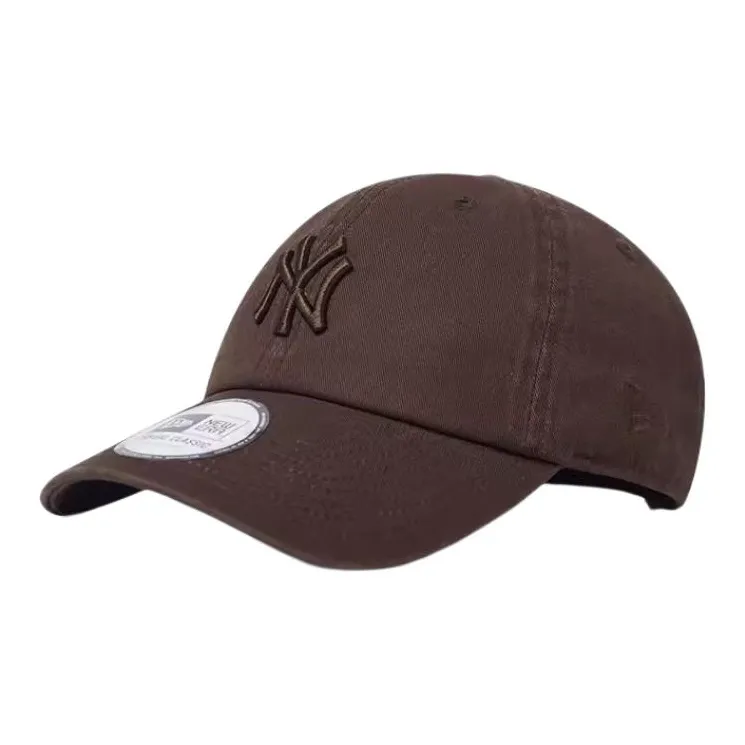 New Era Cotton Baseball Caps Unisex Dark Brown