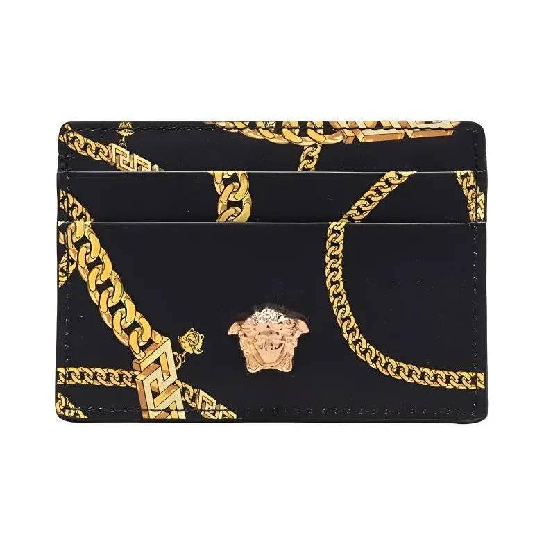 FANSIZHE Leather Wallet Men's Black