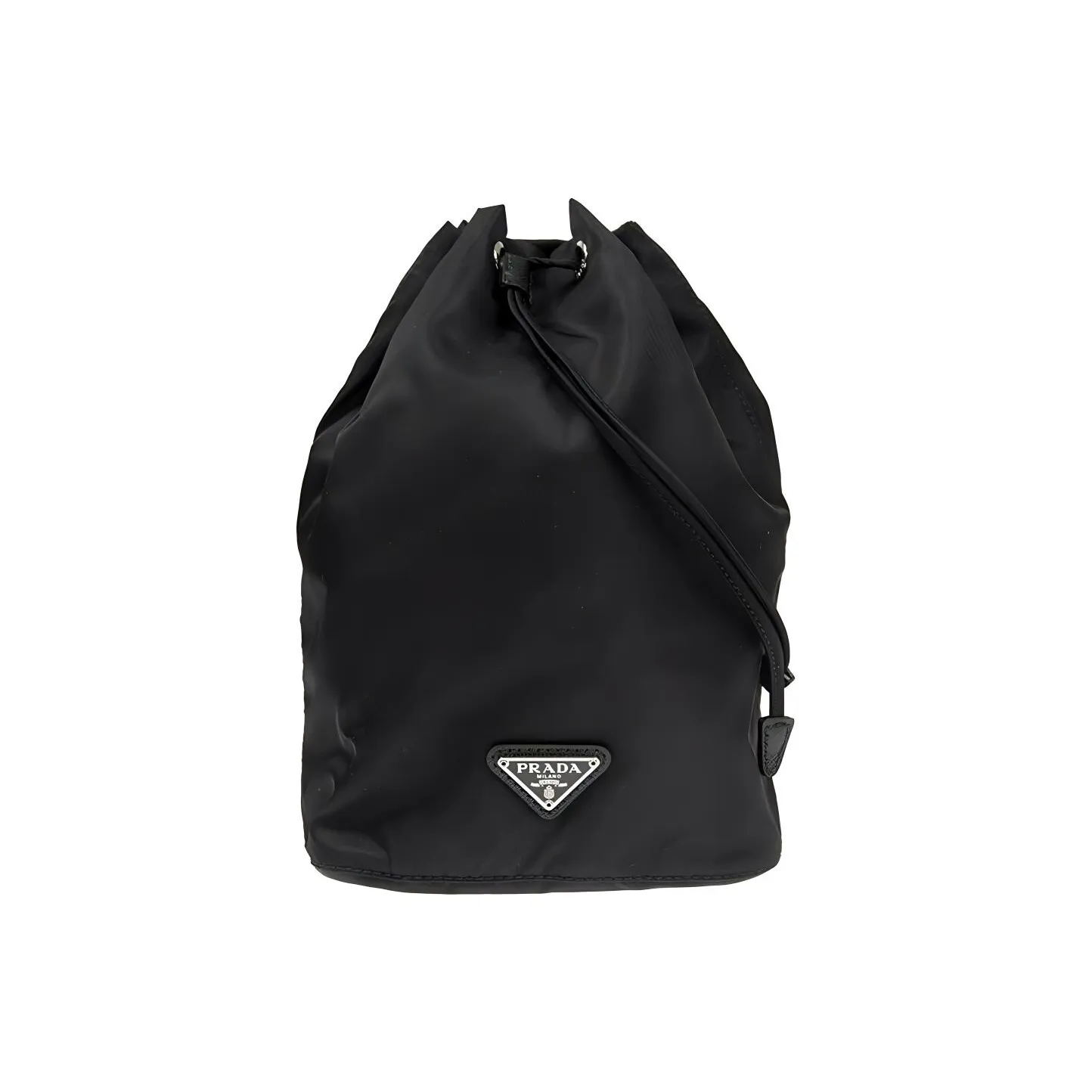 PRADA Nylon Makeup Bag, Toiletry Bag, Bucket Bag, Handbag Trumpets Unisex Black