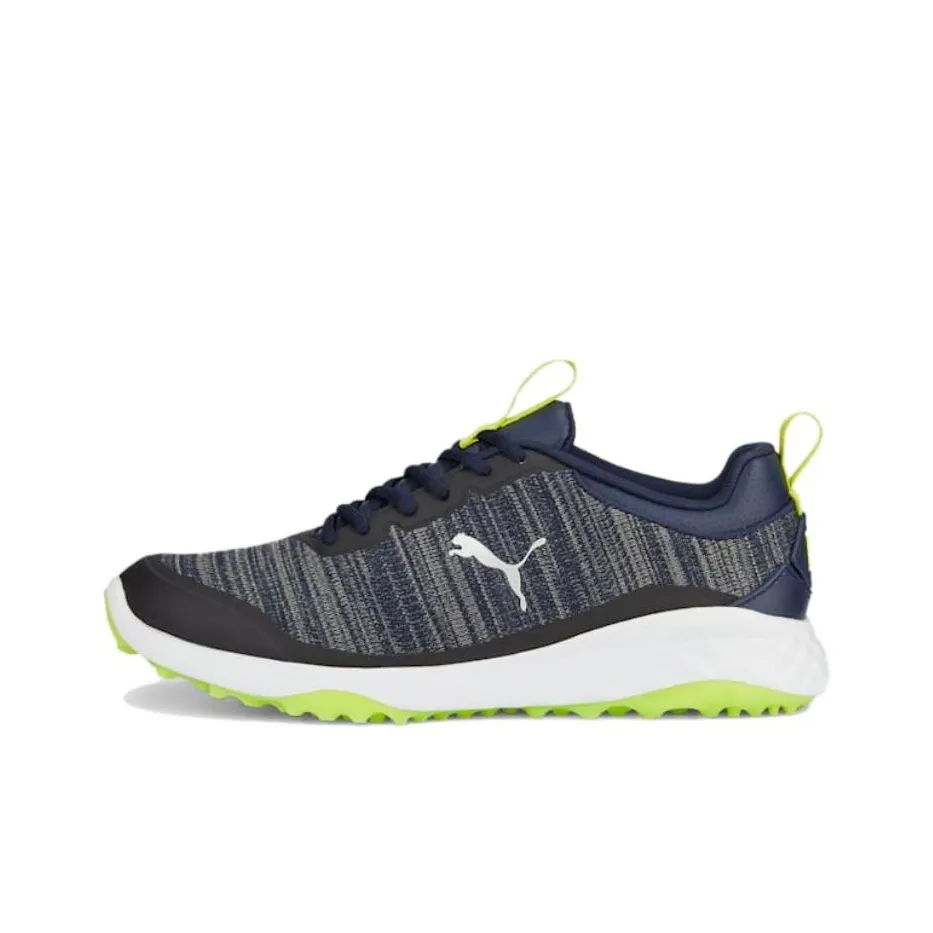 PUMA Anti Slip Wear Resistant Low Top Golf Shoes Men's Marine Blue