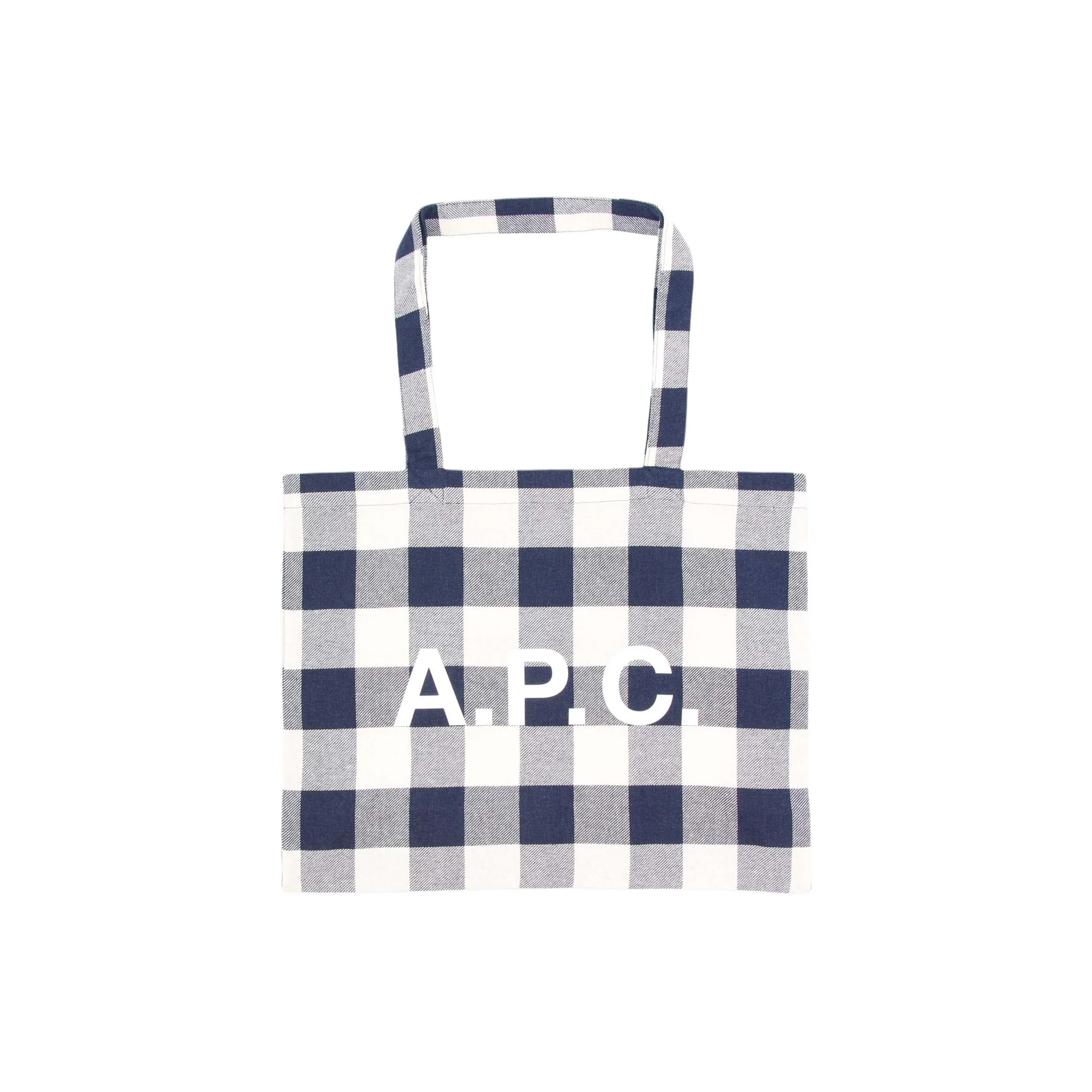 A.P.C . Checked Large Tote Bag
