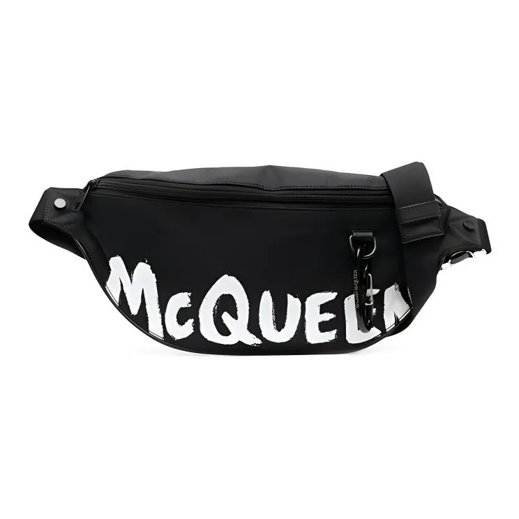 Alexander McQueen Graffiti Logo Belt Bag