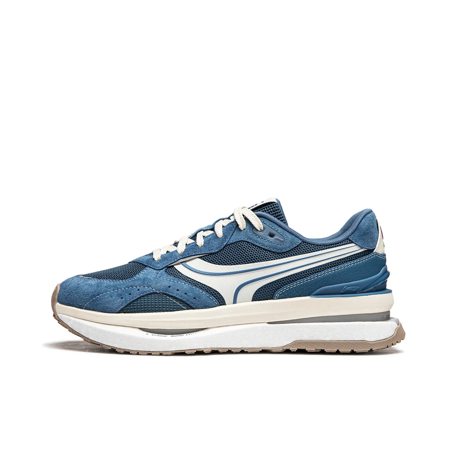 LiNing Honor Renew Cushioning Anti Slip Wear Resistant Breathable Support Rebound Low Top Casual Shoes Men's Blue