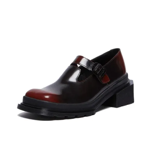 Dr.Martens Туфли Мэри Джейн Черно-красные Женские
