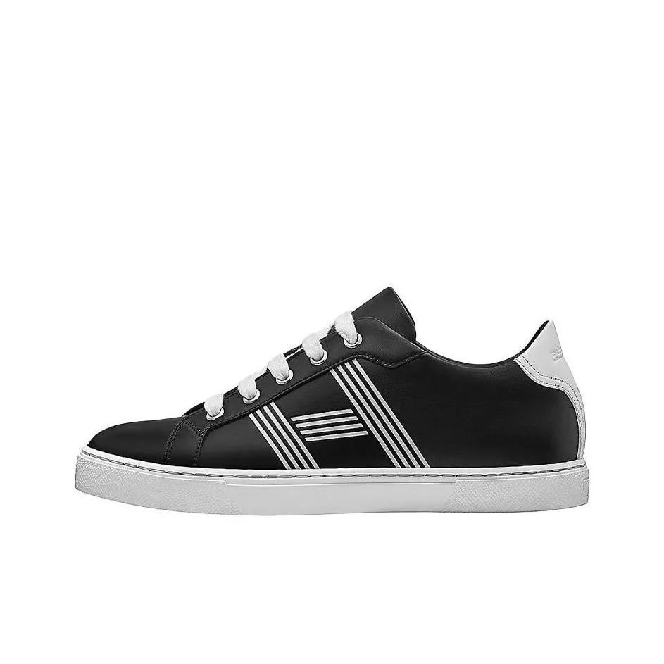 HERMES Avantage Low Top Casual Skateboard Shoes Women's Black