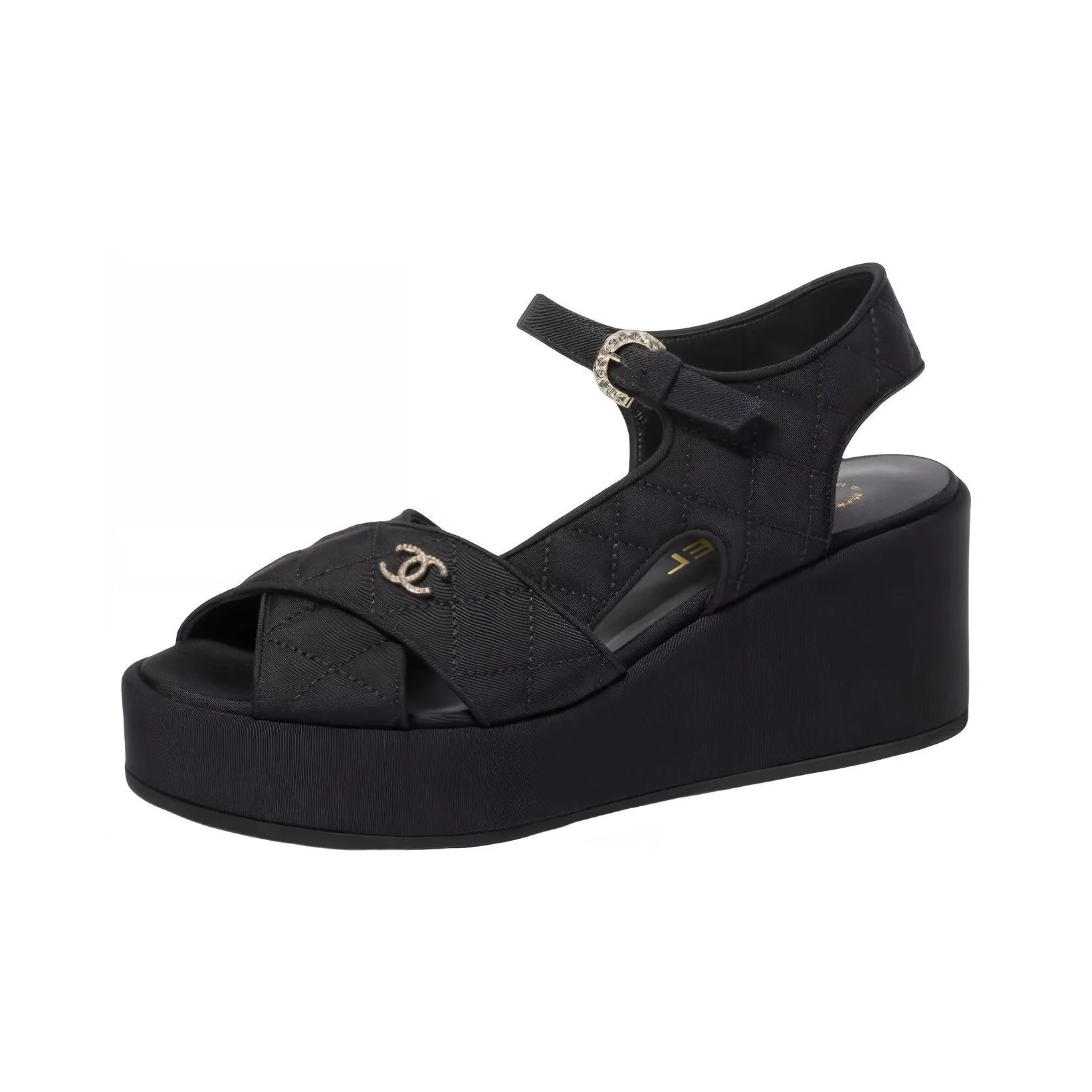 CHANEL Beach Sandals Women's Black