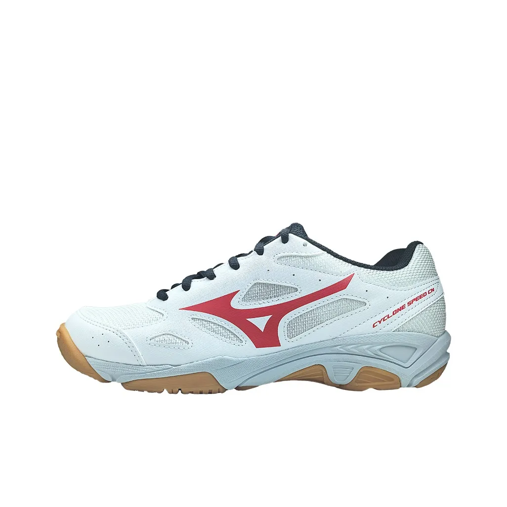 Mizuno Cyclone Speed CN Дышащий Легкий Отводящий пот Низкий Топ Кроссовки для тренировок Унисекс Белый Красный