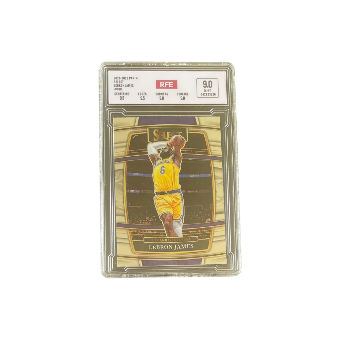 PANINI Select Lakers, LeBron James, Old King James, RFE Score 9/10 Graded Cards 1 Pc