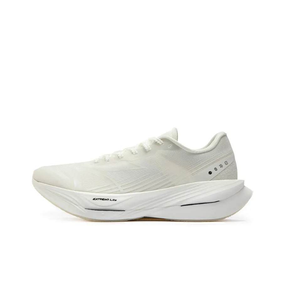 361° Flying B ET Cushioning Anti Slip And Wear Resistant Low Top Casual Running Shoes Men's Feather White