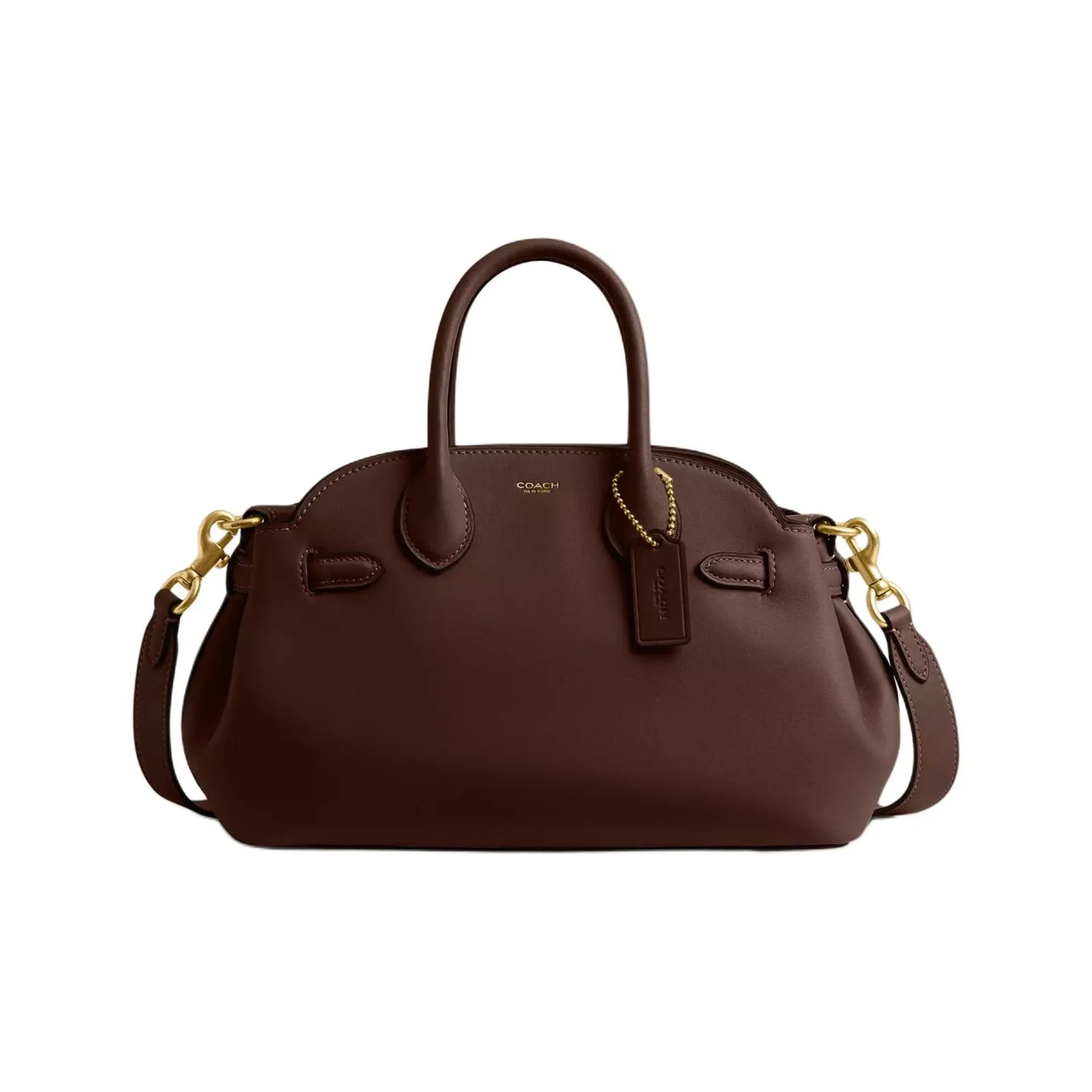 COACH Empire Carryall Leather Crossbody One Shoulder Handbag Regular Women's Maple