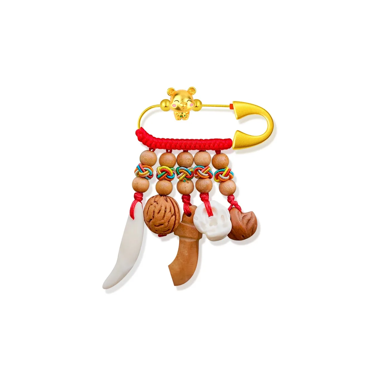 Moon Jewelry Броши из персикового дерева Унисекс