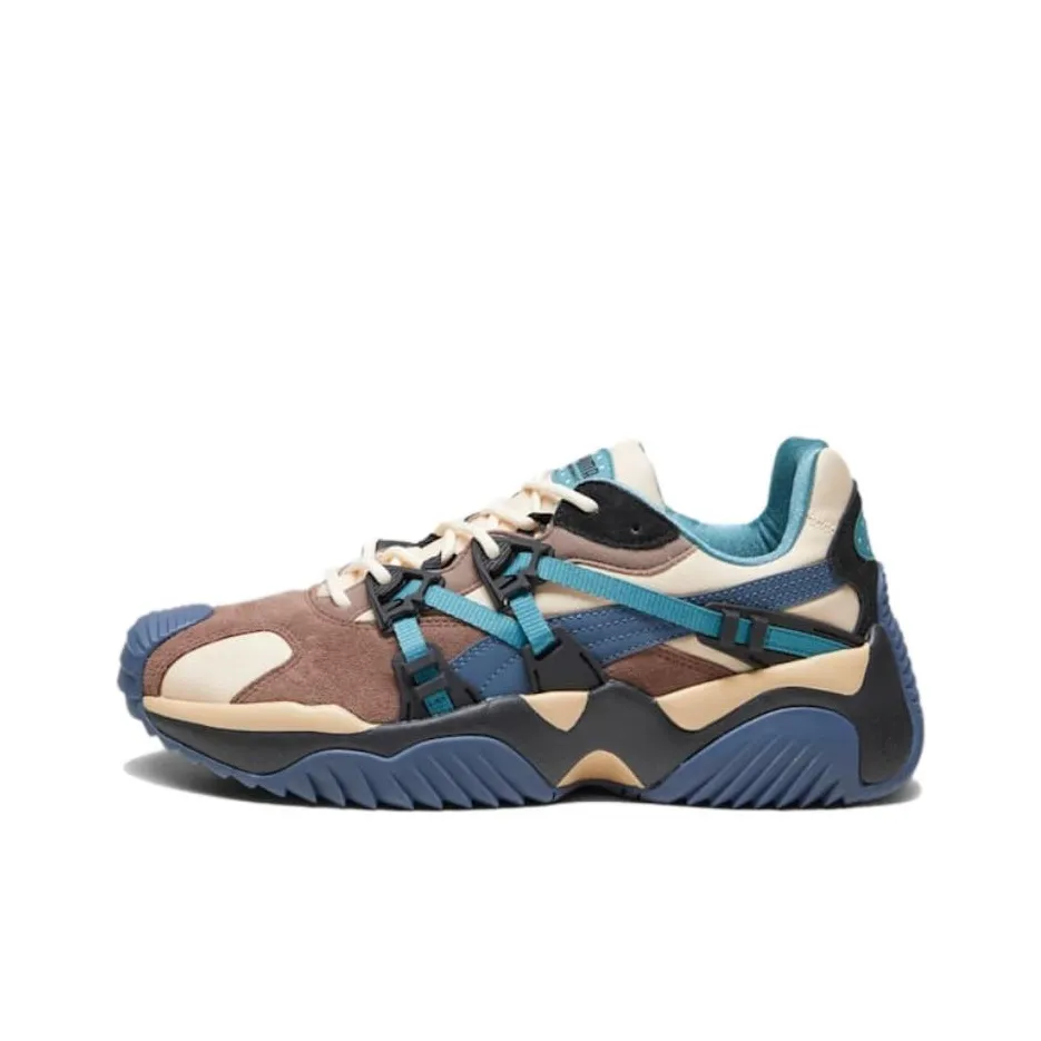 PUMA Low Top Hiking Shoes Men's Blue Brown