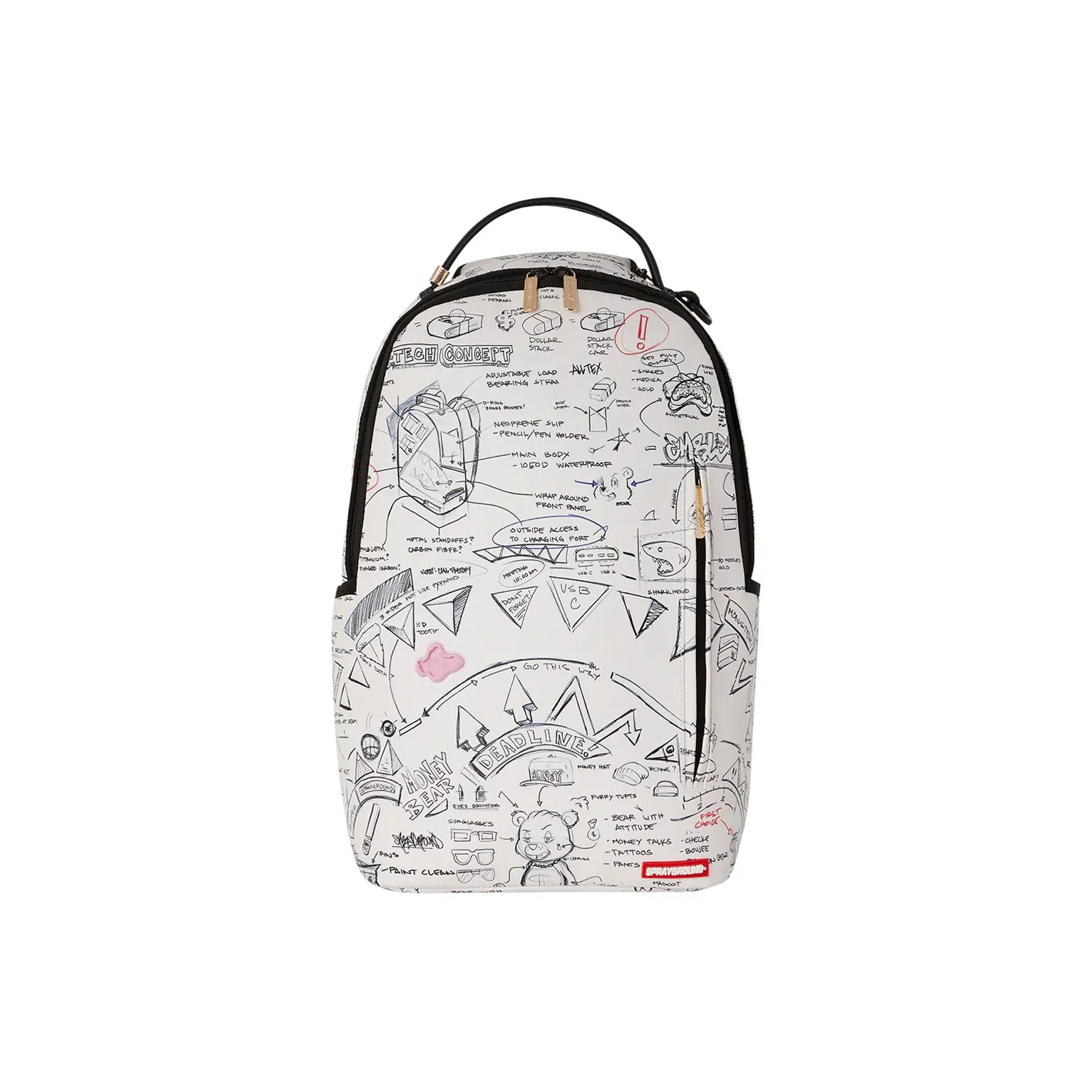 SPRAYGROUND PVC Backpack Regular Unisex Raw White