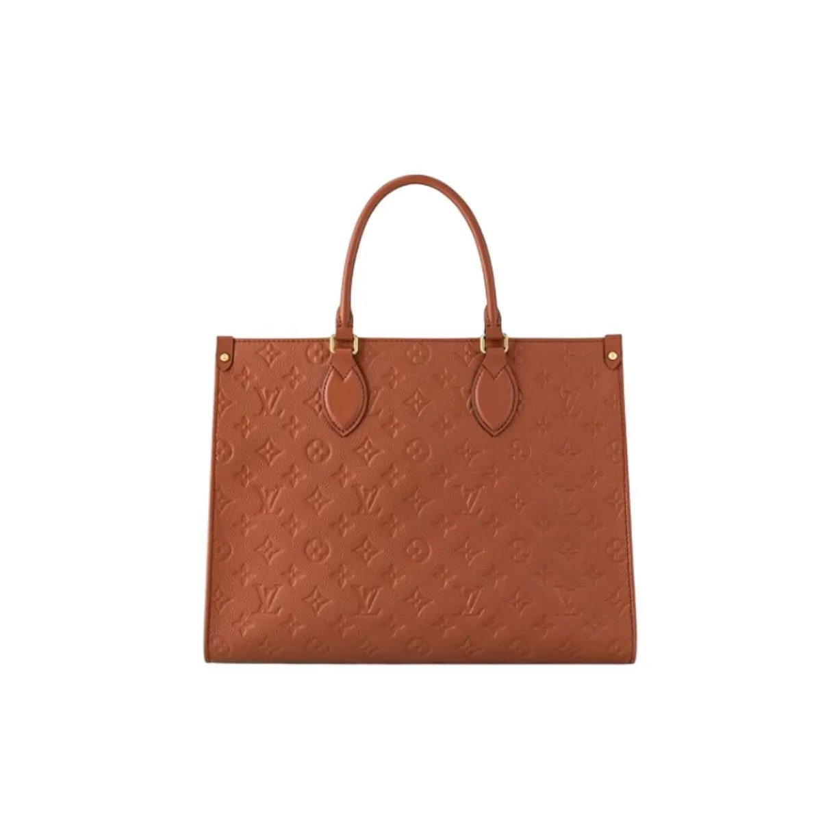 LOUIS VUITTON ONTHEGO Leather Jungle Bag, Tote Bag, Shopping Bag, Shoulder Bag, Handbag Medium Size Women's Brown