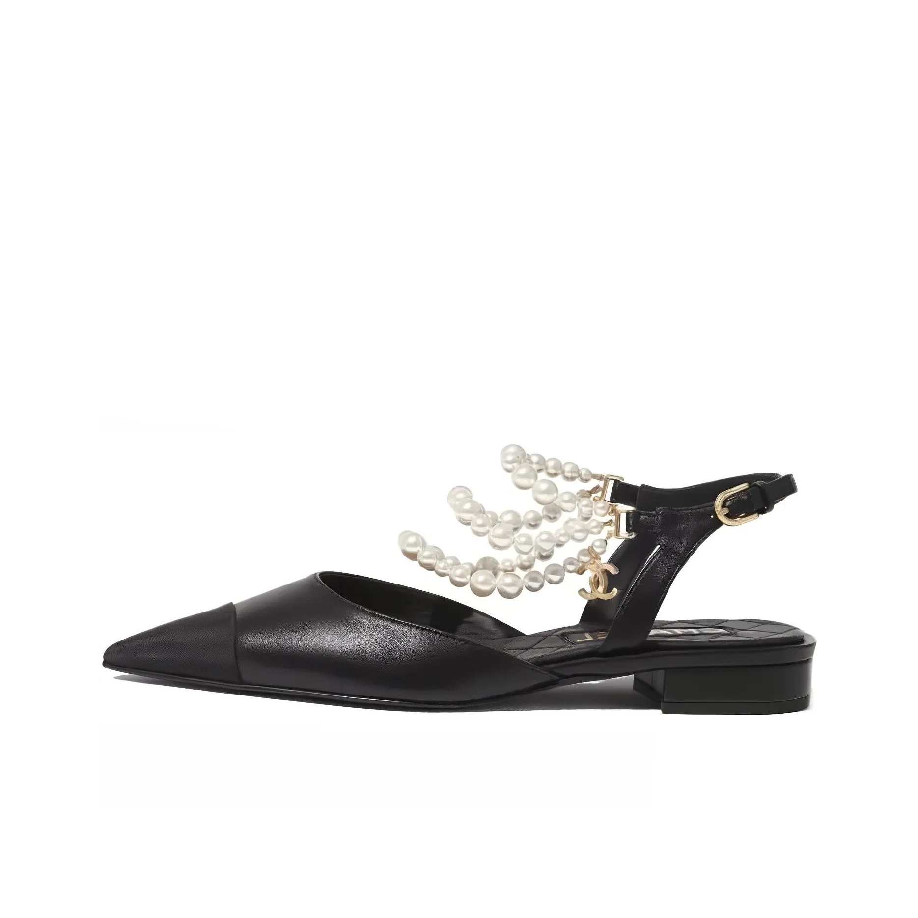 CHANEL Flat Shoes Women
s Black
