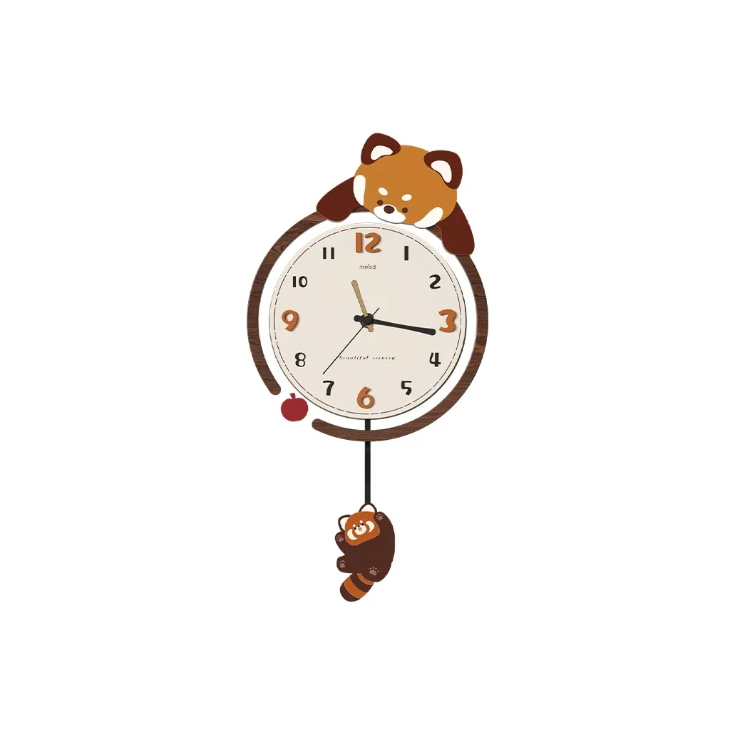 Meishida Механизм с плавным ходом секундной стрелки Креативный Стена Часы Унисекс Бежевый Циферблат часов