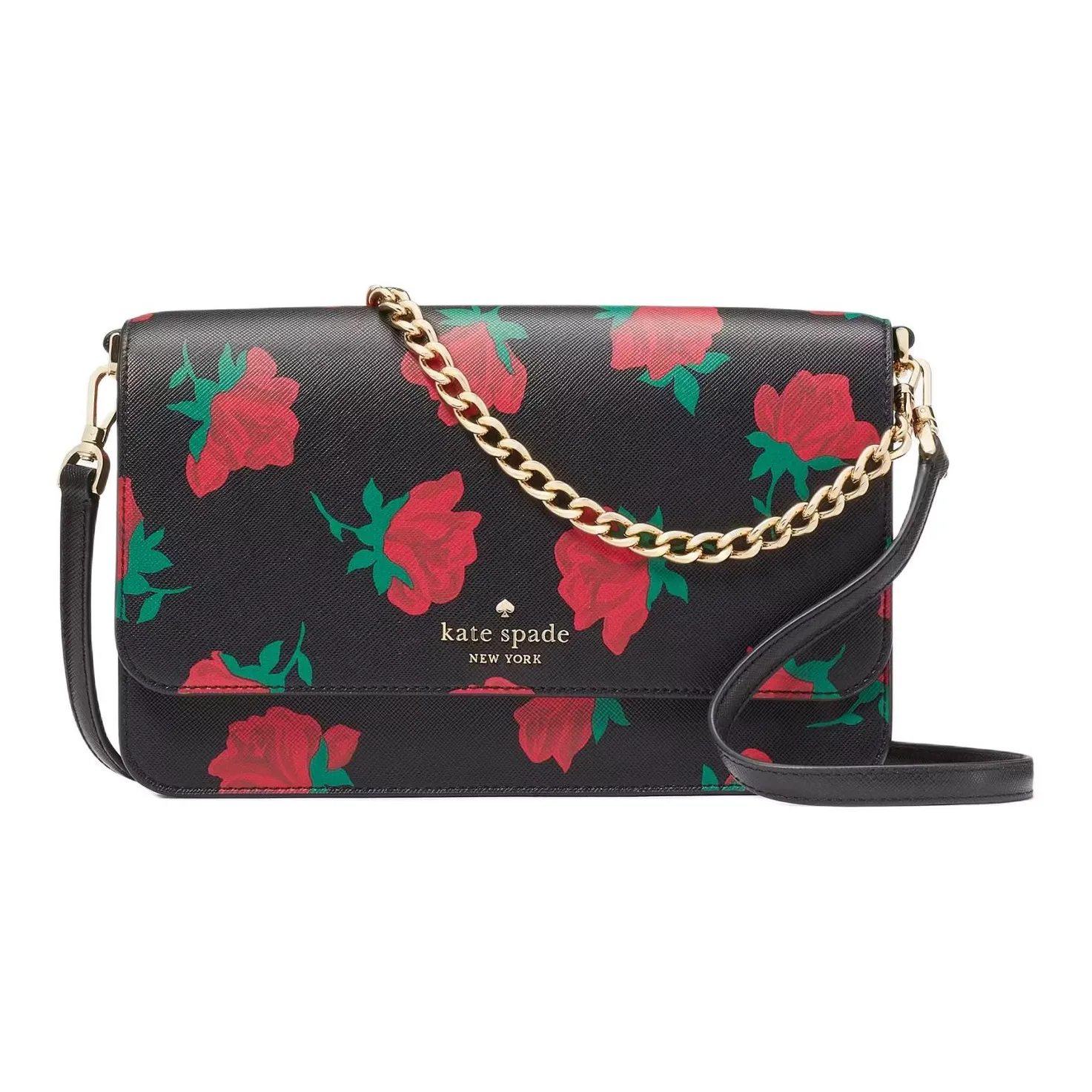 Kate Spade Cross Grain PVC Shoulder Bag, Crossbody Bag Women's Black