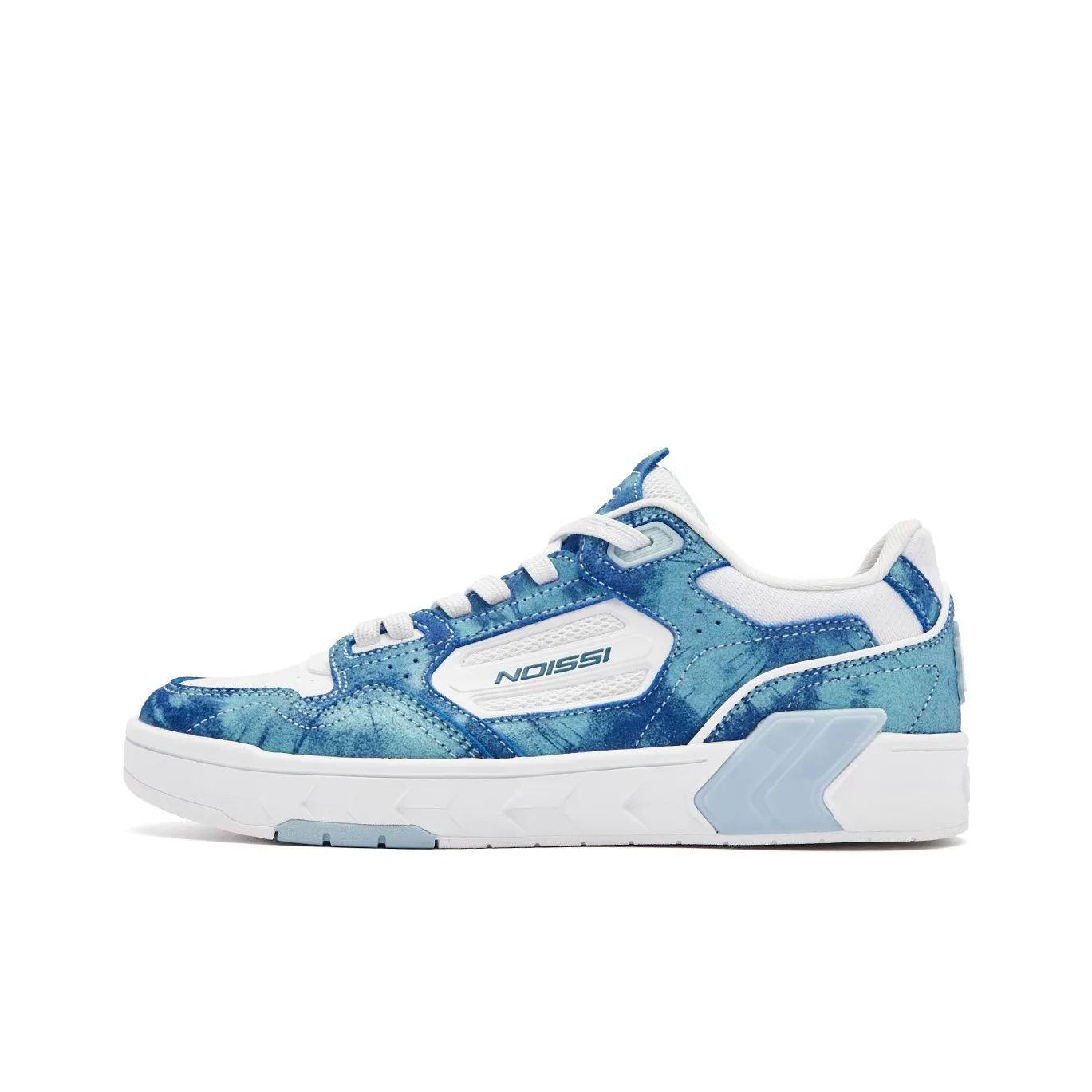 QIAODAN Anti Slip Wear Resistant Low Top Skateboard Shoes Women's Blue White