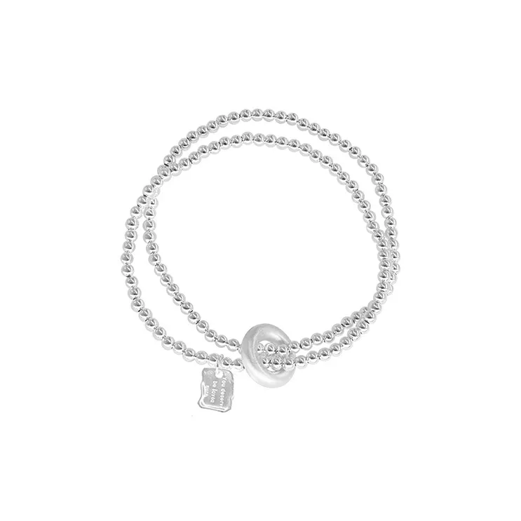 NATURALLYJOJO Copper Bracelets Women's Silver