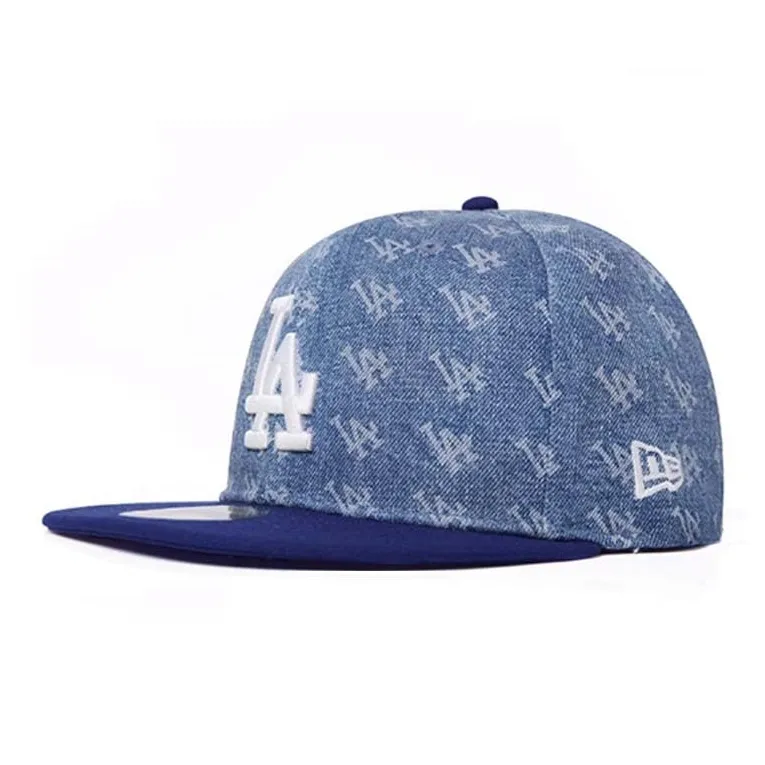 New Era Хлопковые кепки унисекс джинсовый синий