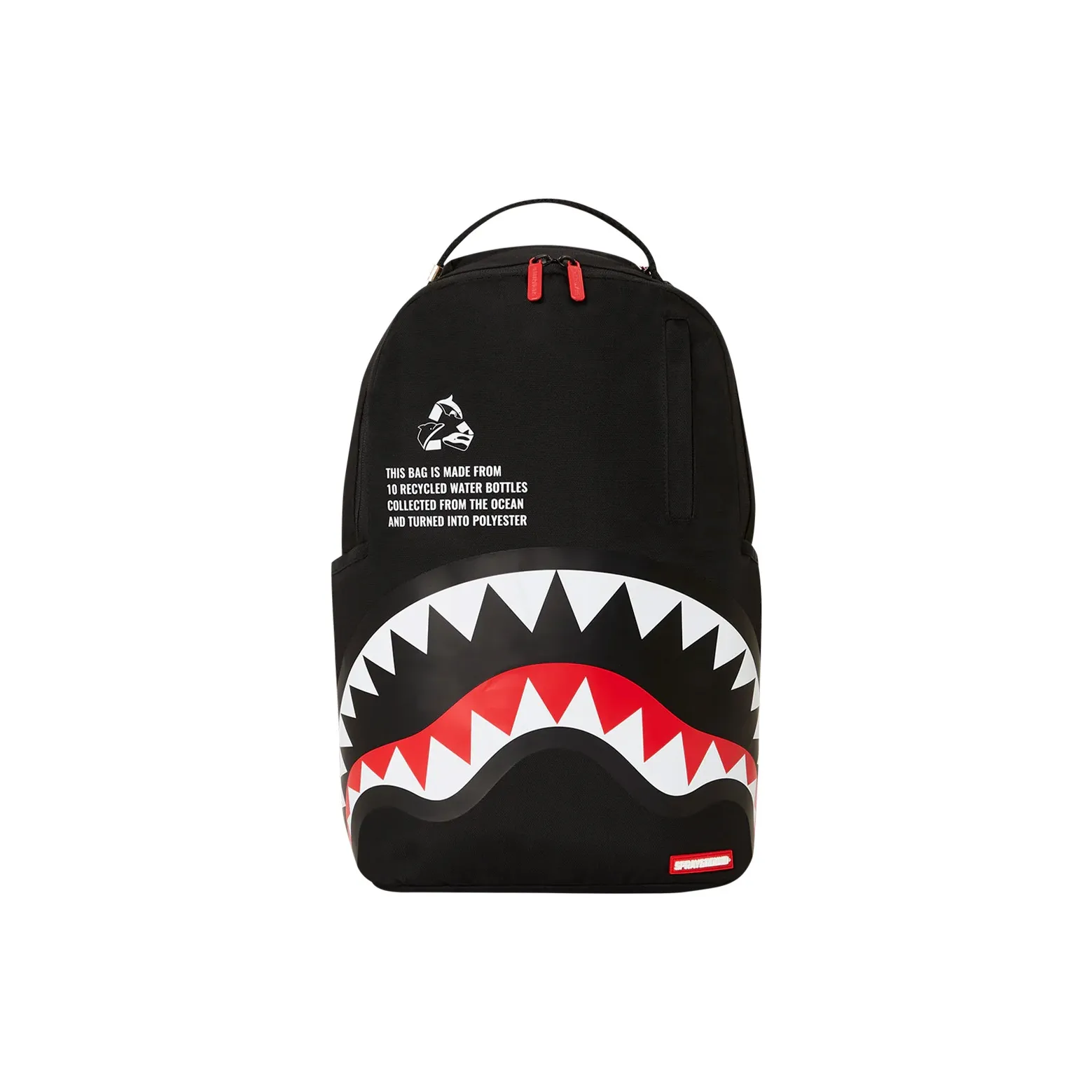 SPRAYGROUND Shark Mouth PVC Backpacks Black/Red