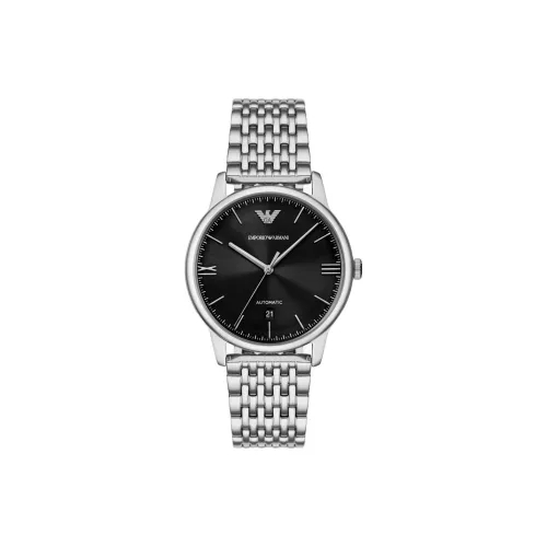 EMPORIO ARMANI Механические Мужские Часы Movement 39 мм Черные