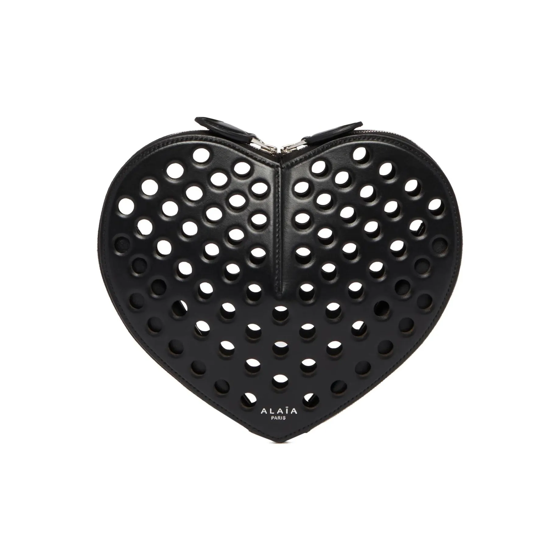 Alaia Le Cœur Perforated Detail Crossbody Bag