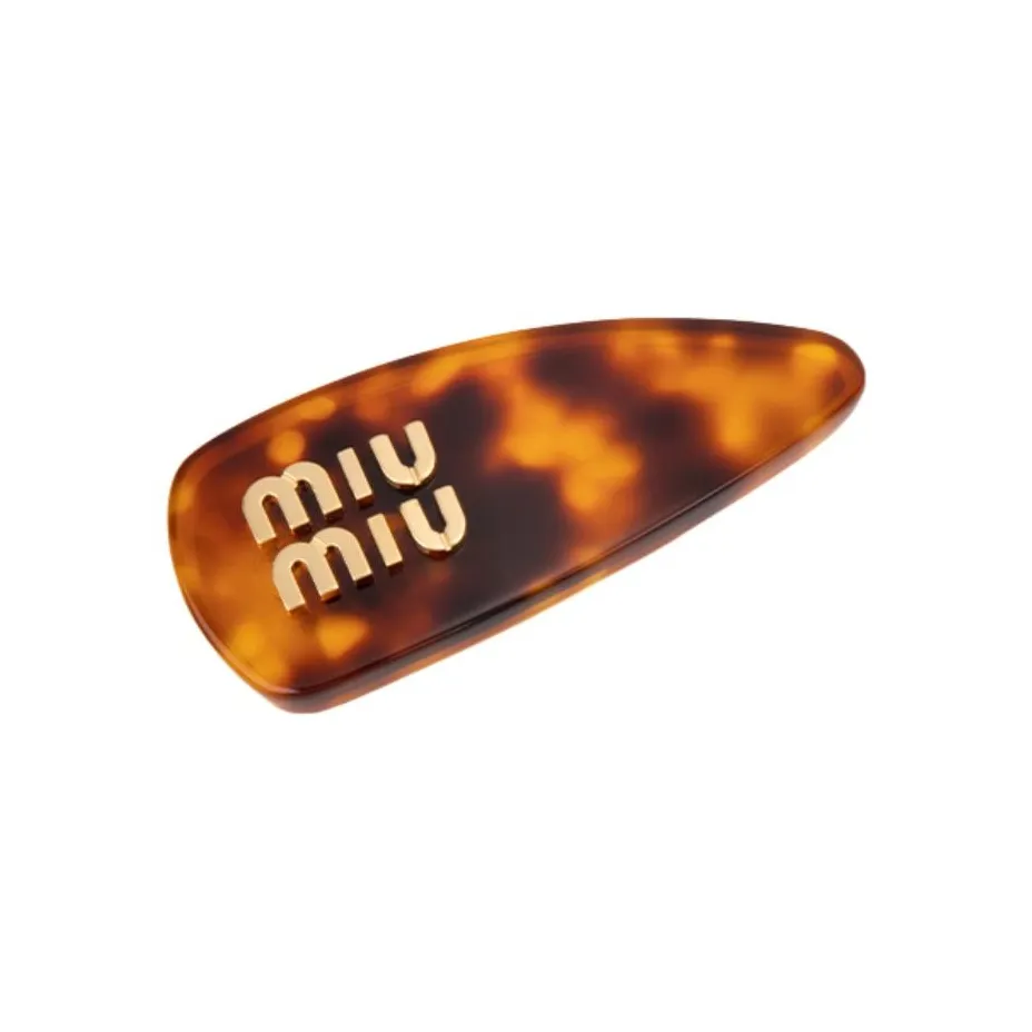MIU MIU Hair Clips Women's Tortoiseshell