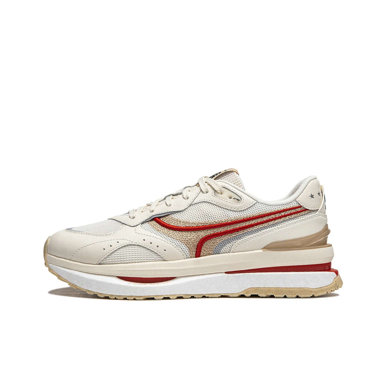 LINING Zhengrong M1000 Повседневный Низкий Топ Экрю Мужской