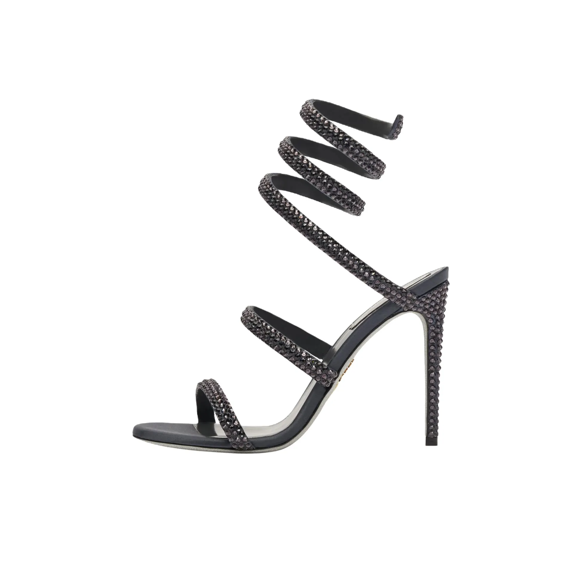 RENE CAOVILLA Cleo Strap Sandals 10.4cm Women's Dark Gray