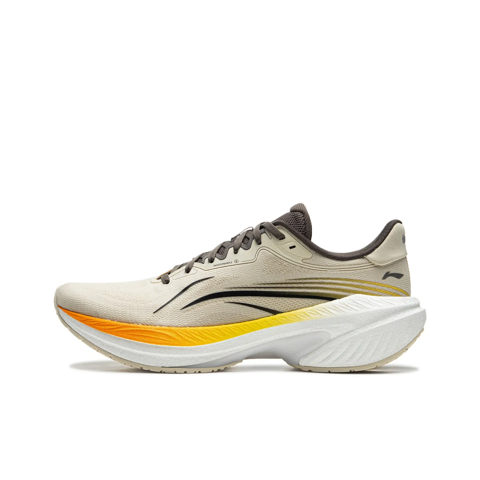 LiNing WuShi 5S 4.0 Cushioned Slip Resistant Abrasion Resistant Breathable Low Top Casual Running Shoes Men's Khaki
