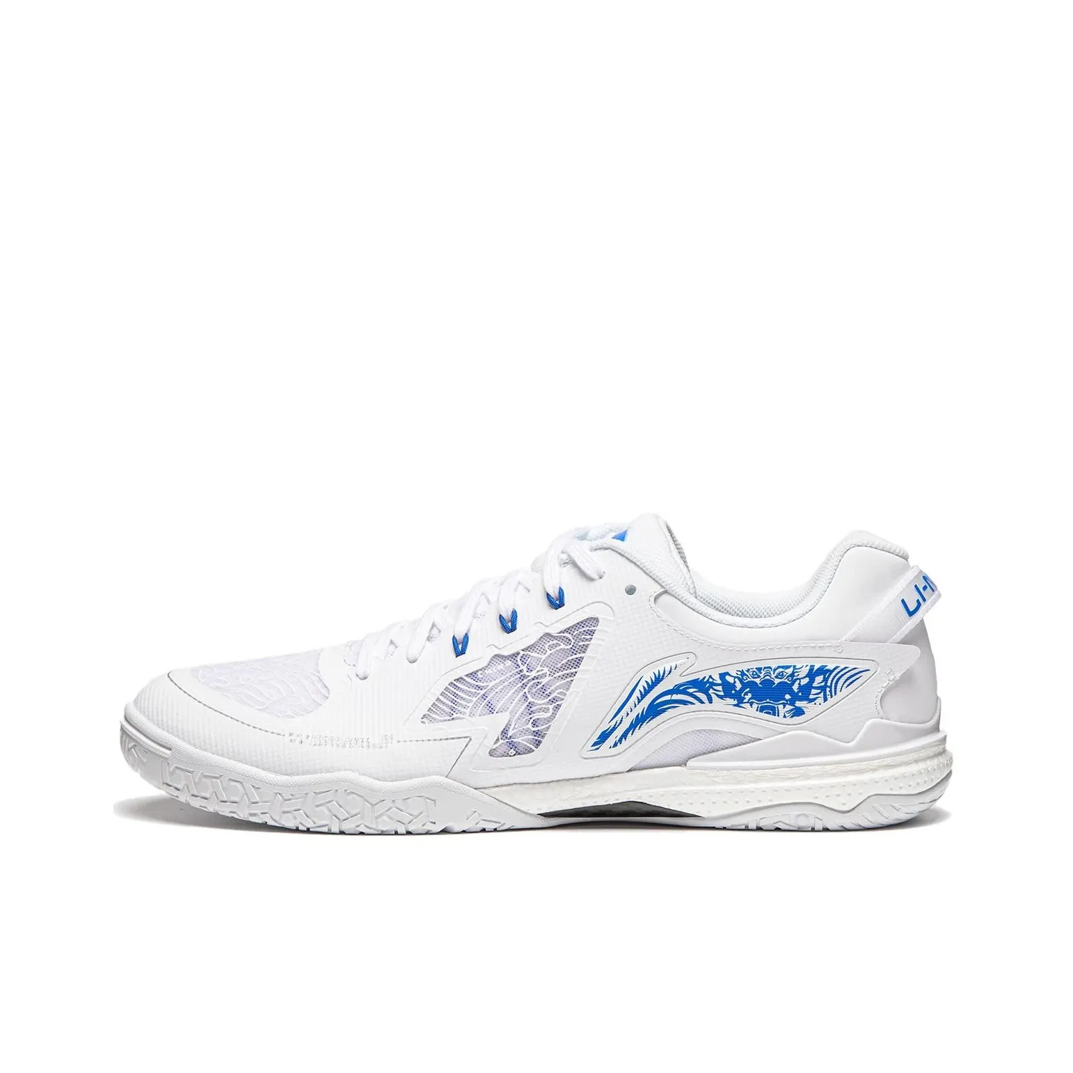 Лайнер Kirin 3,0 Амортизация Устойчивость к истиранию Функциональность Низкий Топ Обувь для настольного тенниса Унисекс Белый Синий