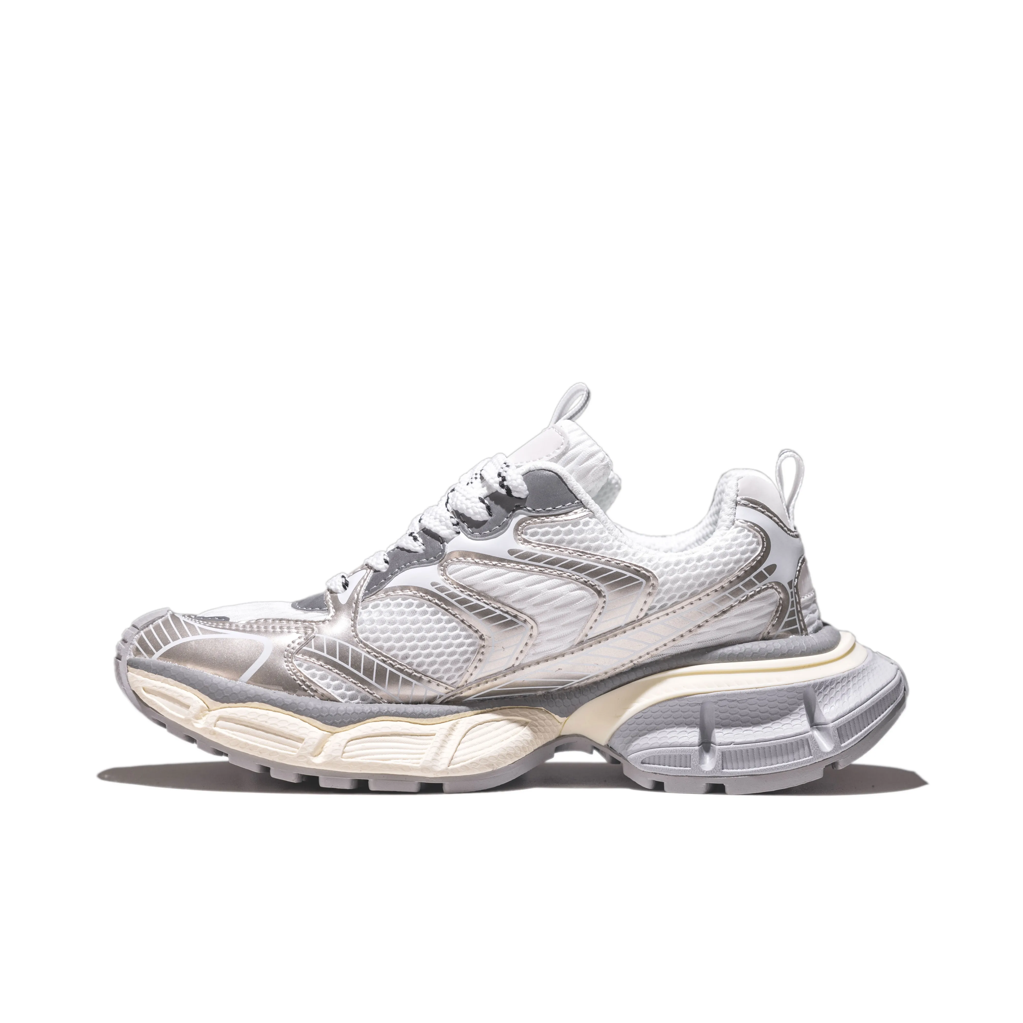 Hong Kong Meng Толстая подошва Низкий топ Шампанское Унисекс