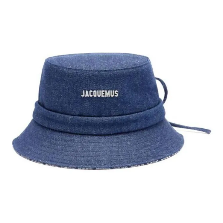 Jacquemus Cotton Bucket Hats Женские Синий
