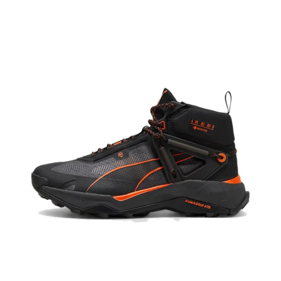 PUMA SEASONS Low Top Hiking Shoes Men's Black Orange
