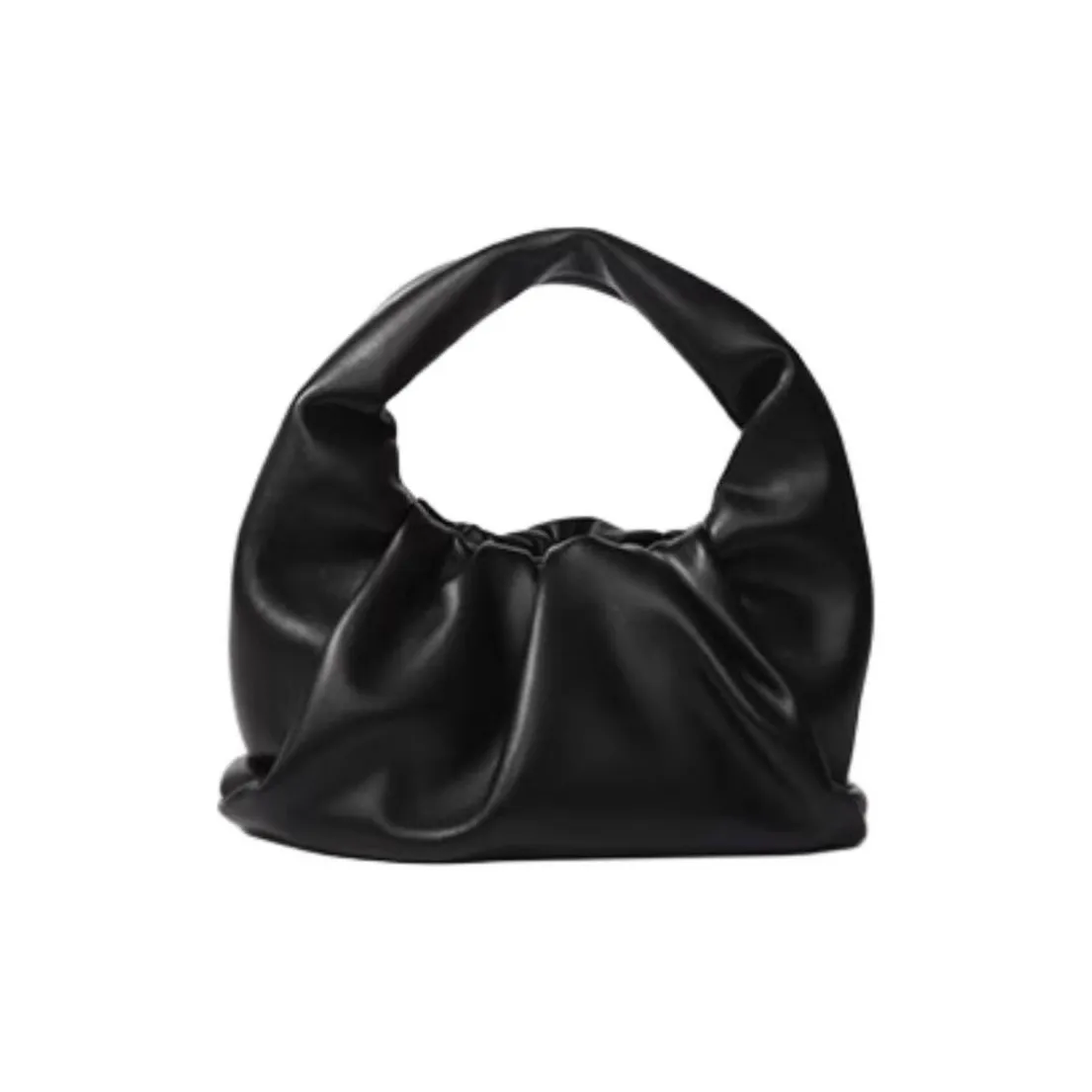 BOB ORE BLUE COLLECTION Genuine Leather Handbag Medium Size Women's Black