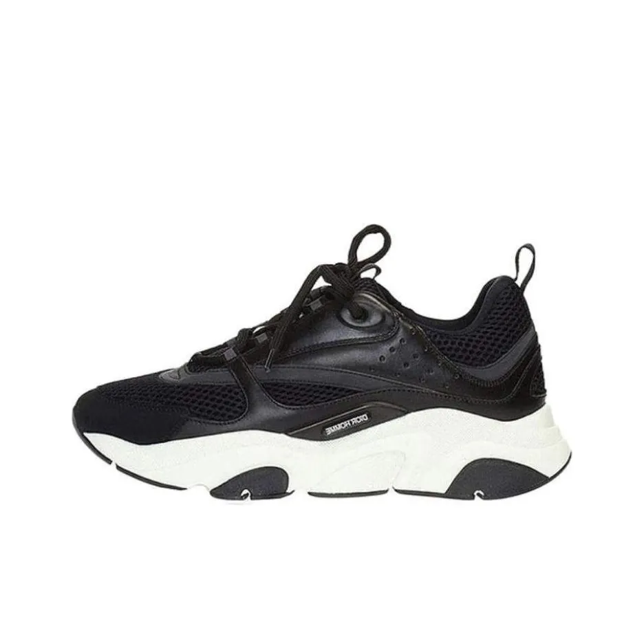 DIOR B22 Homme Low Top Sports Casual Shoes Men's Black