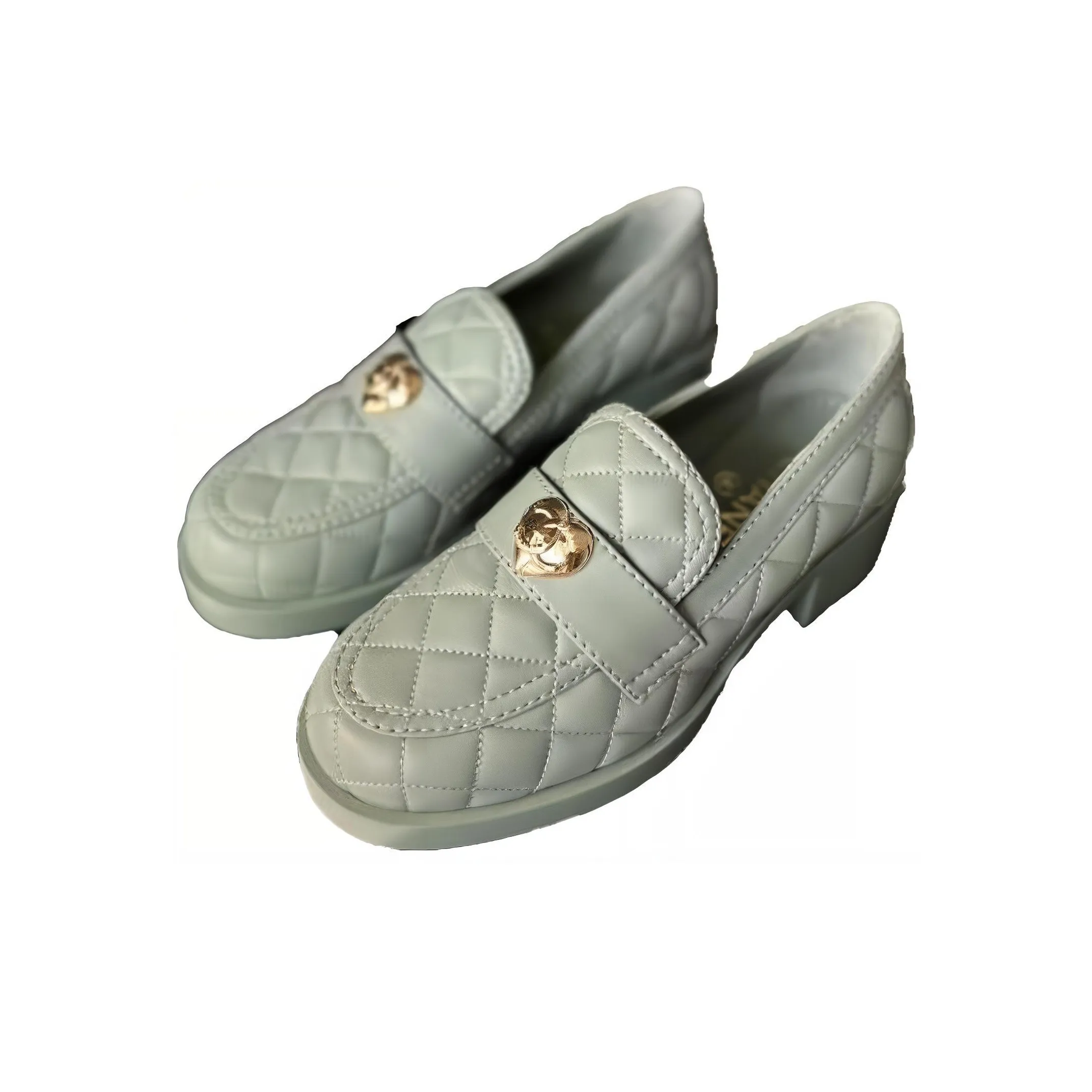 CHANEL Loafers Women's Blue
