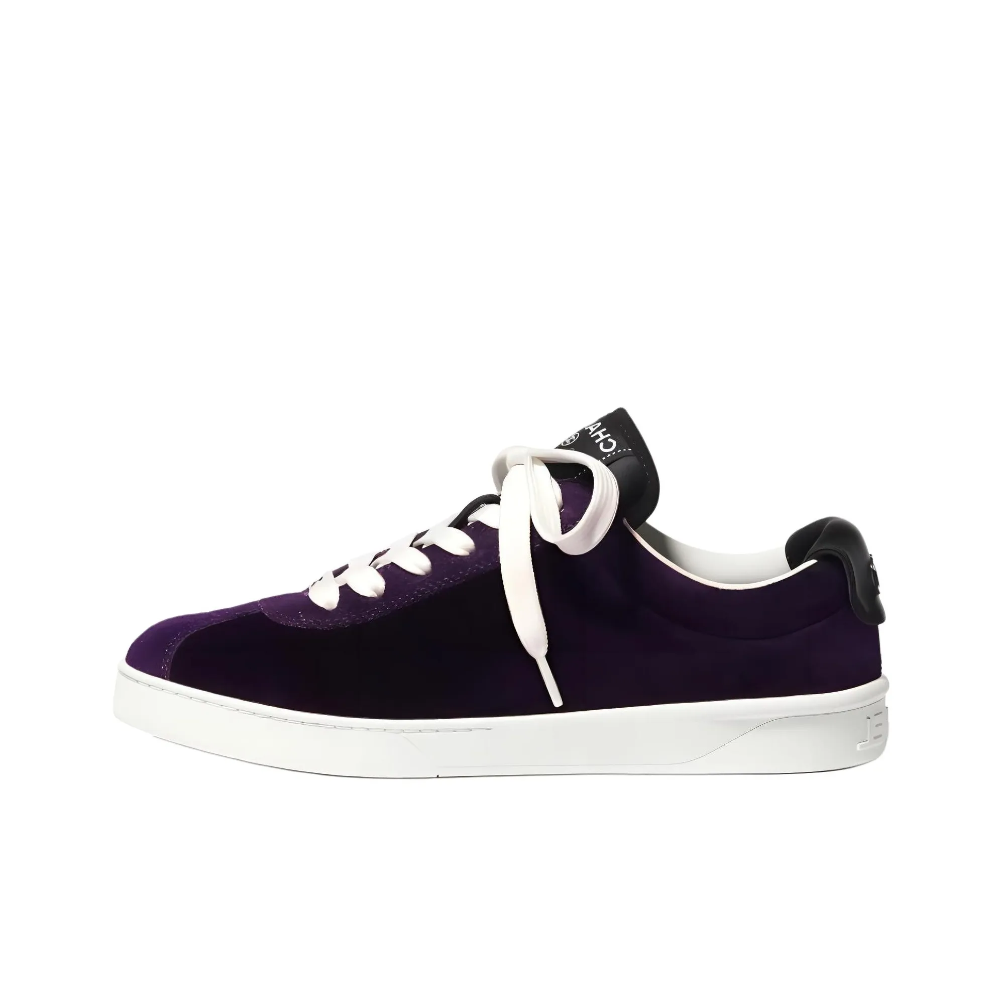CHANEL Low Top Stylish Skateboarding Shoes Women's Purple