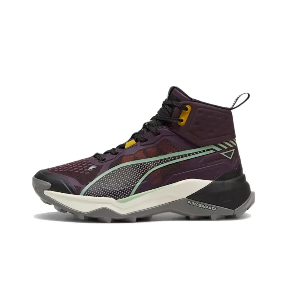 PUMA SEASONS Slip-Resistant Mid-Top Trekking Shoes Women's Purple