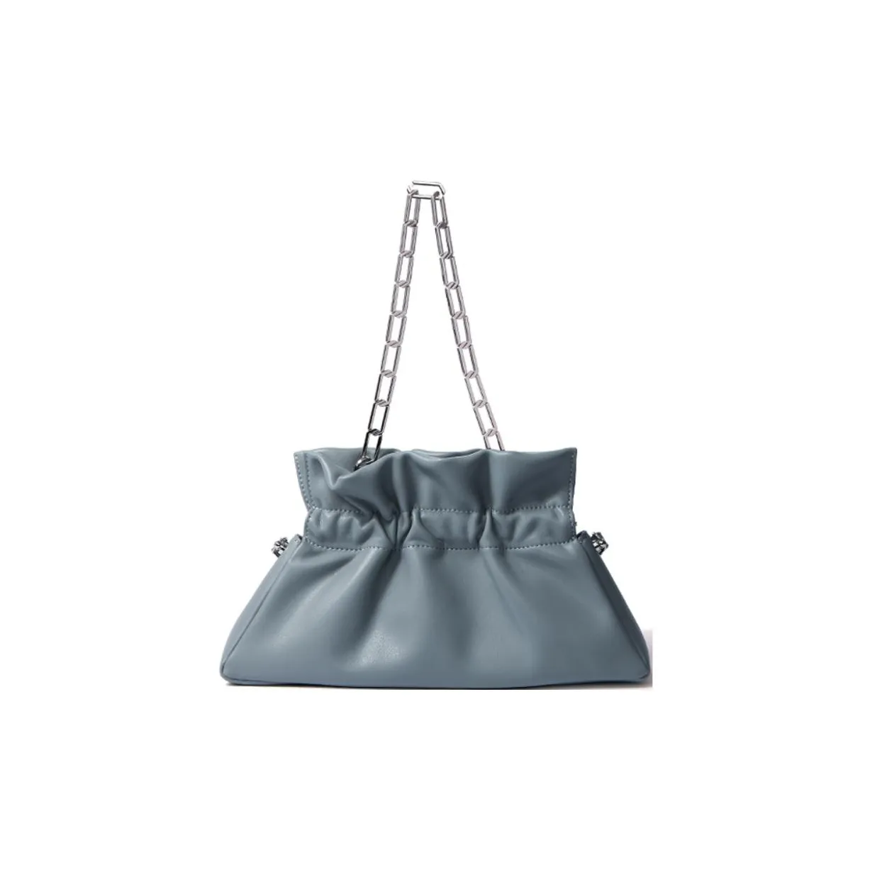 BOB ORE BLUE COLLECTION Genuine Leather Shoulder Bag Crossbody Bag Handbag Medium Size Women's Haze Blue