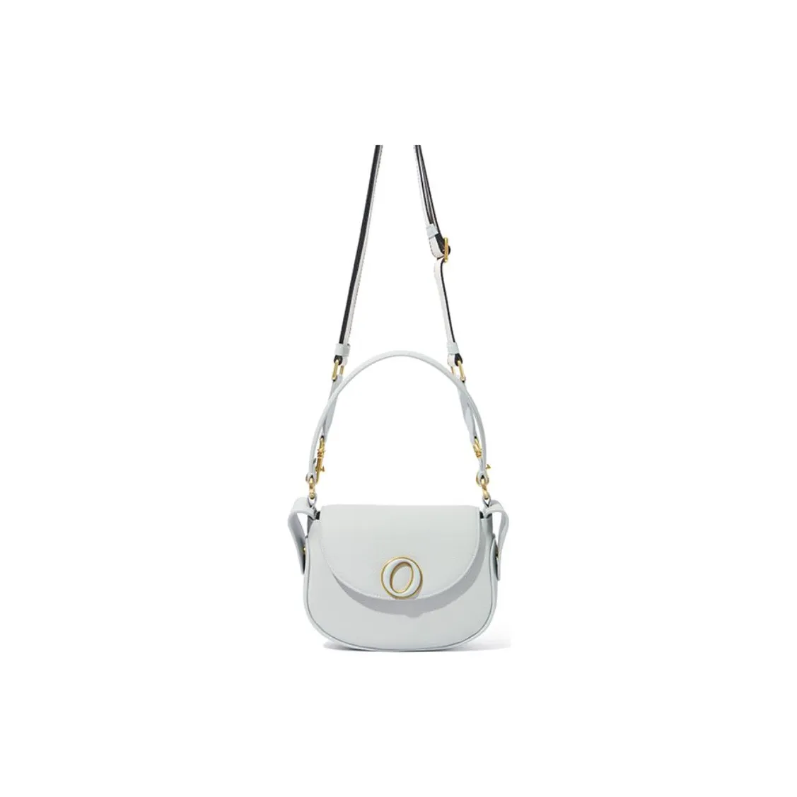 BOB ORE BLUE COLLECTION Коровья кожа Седло Сумка Сумка через плечо Сумка через плечо Средняя Женская Ледниковый серый Синий