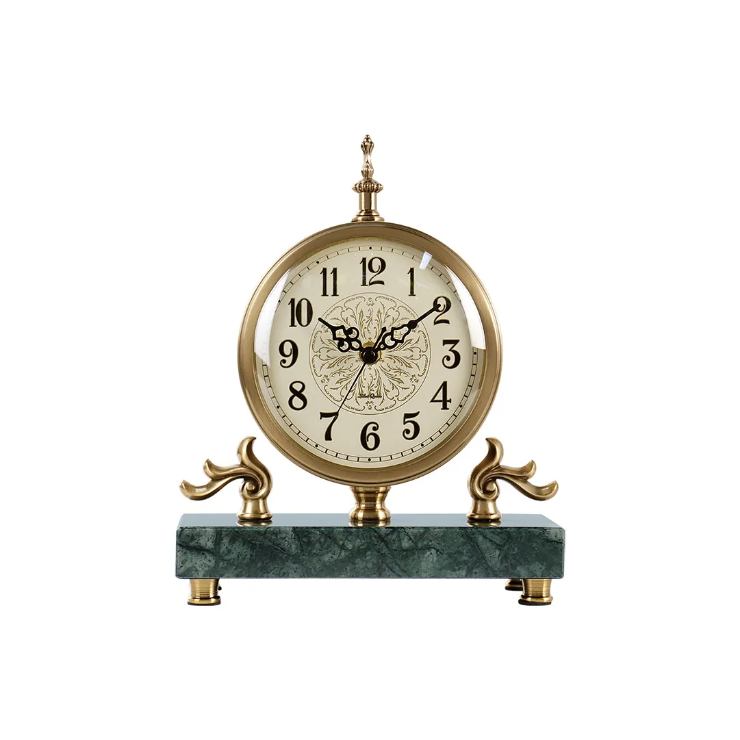 HENSE Кварцевый механизм Гостиная Украшение Настольные часы Роскошь Настольные часы Креативный Унисекс Бежевый Циферблат часов HD6911