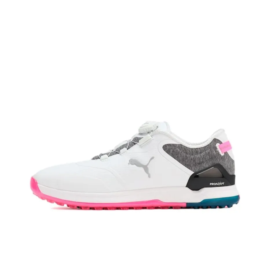 PUMA ProAdapt Alphacat Low Top Golf Shoes Men's White Pink
