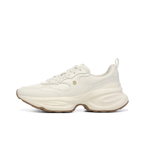 LI NING 1990 Classic Collection Толстоподошвенные кроссовки Низкие Экрю Женские