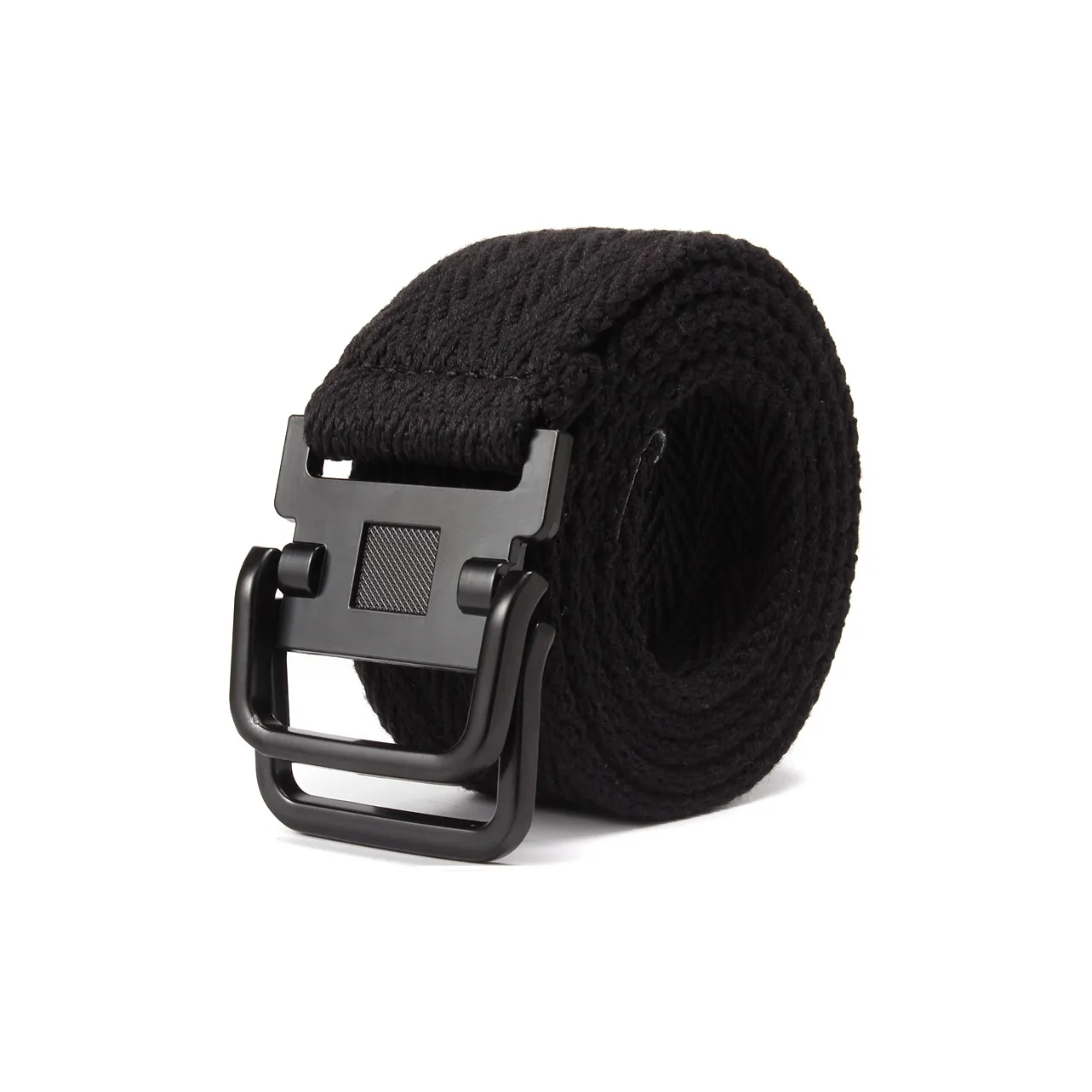 Mulinsen Western Soft Casual Decoration Double Ring Buckle Canvas Belt Unisex Width 0.3CM