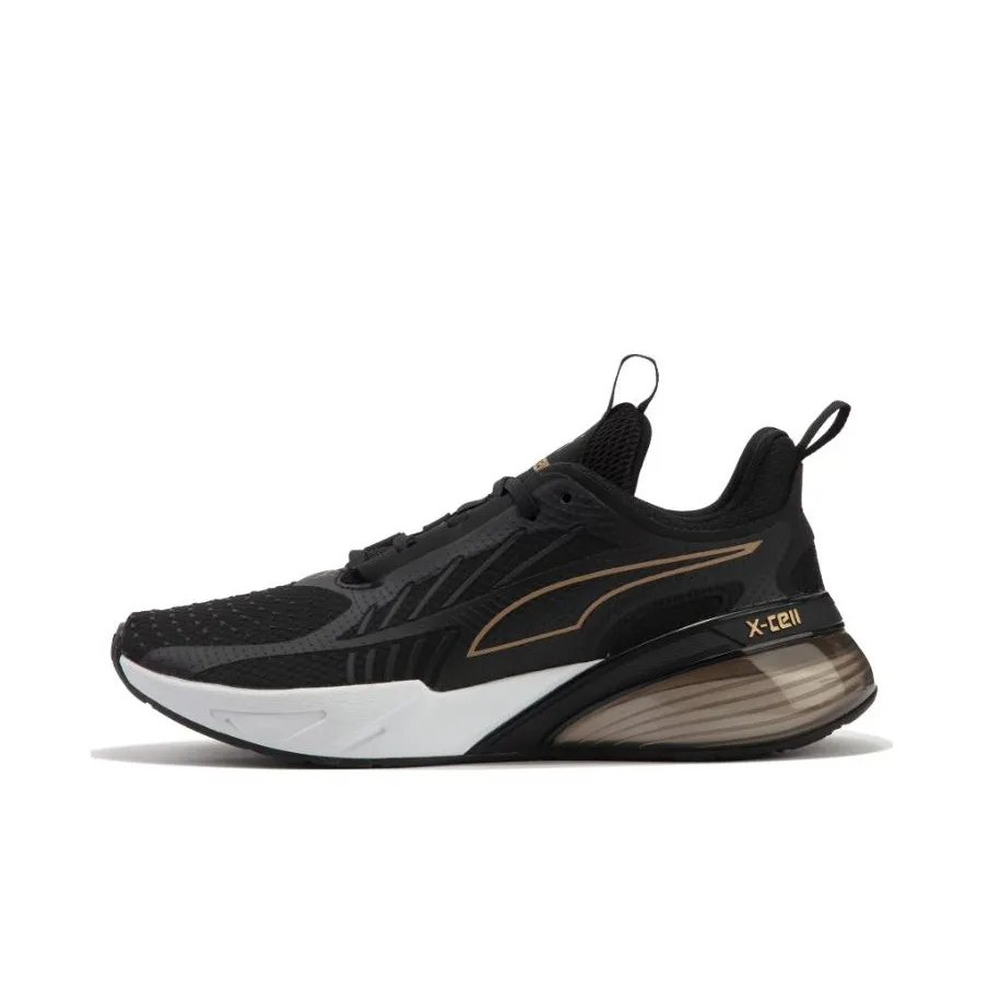 PUMA X Slip Резистентный Устойчивый к Износу Низкий Топ Повседневные Беговые Кроссовки Мужские Черные
